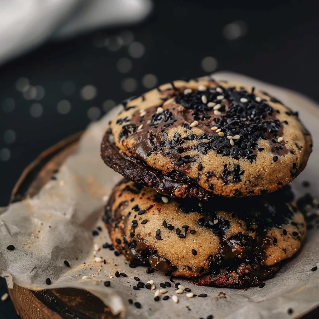 Cookies au chocolat noir et caramel fondant