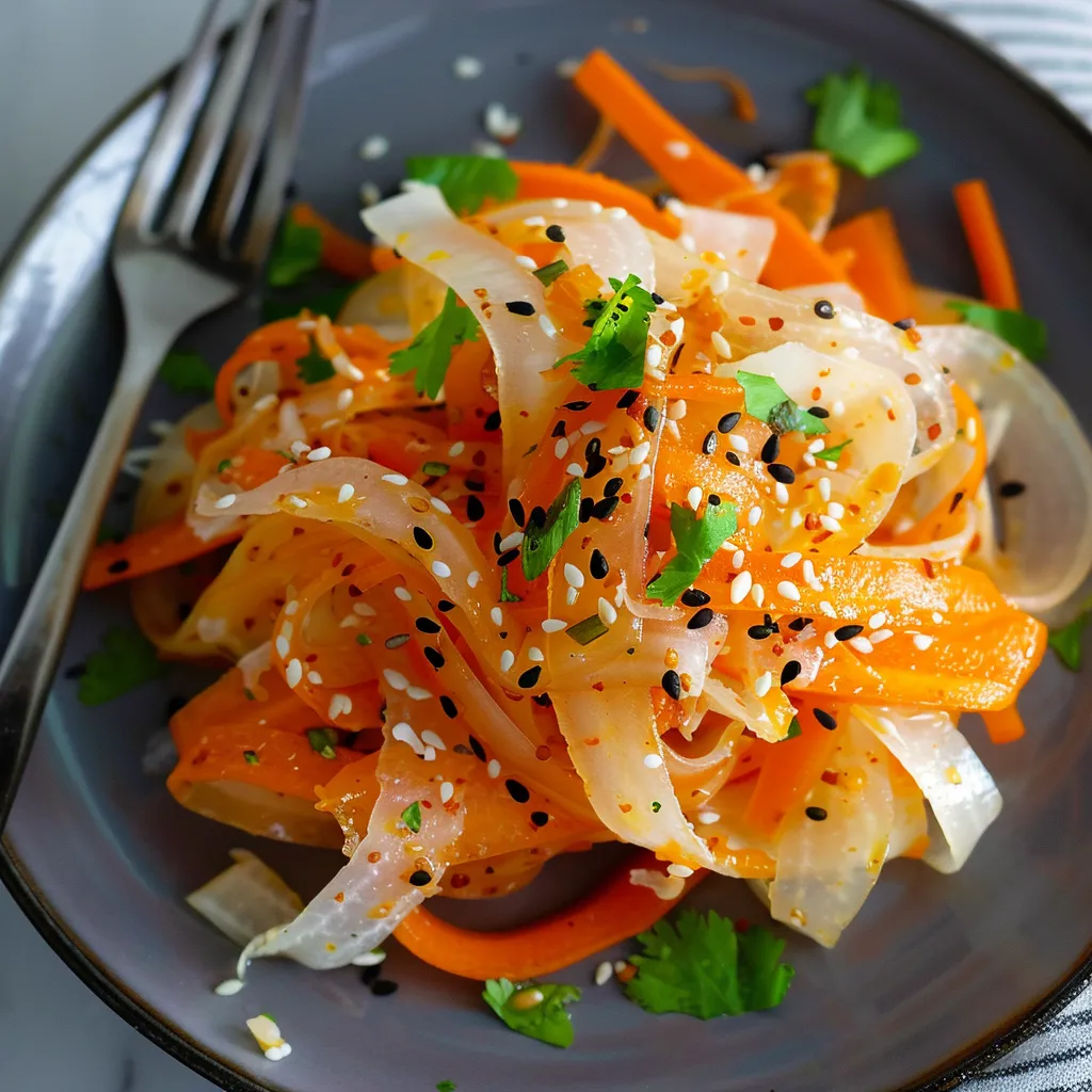 Délicieuse salade daikon carotte