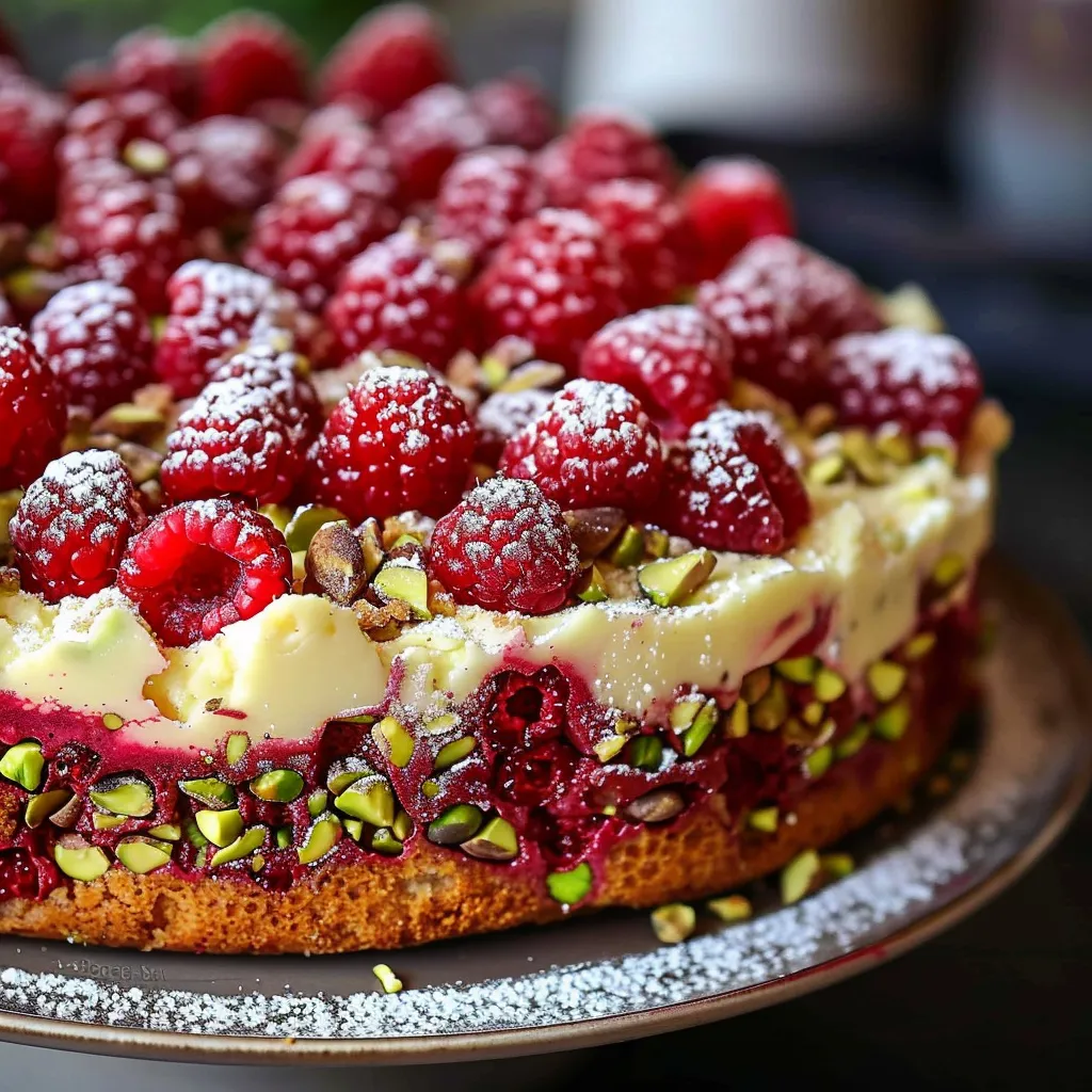 Petit plaisir gourmand pistache-framboise