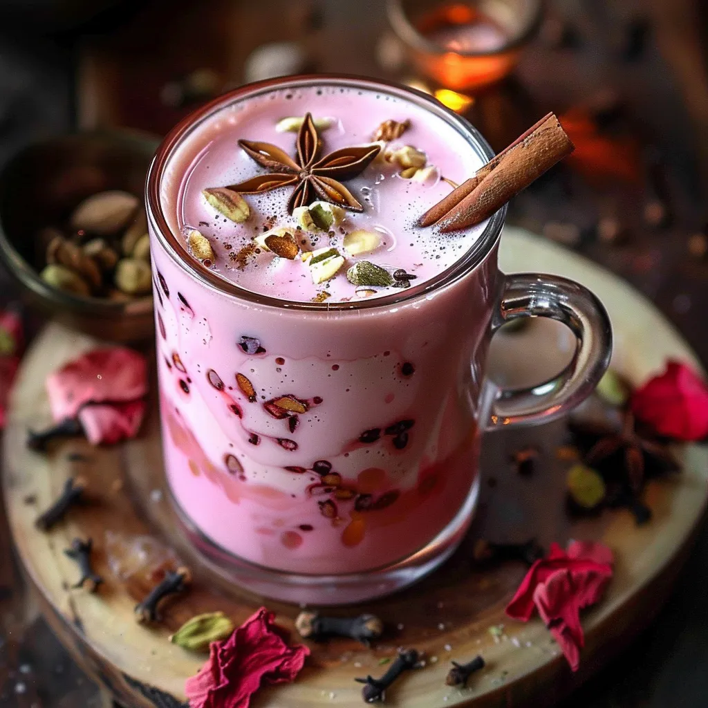 Offrez-vous un chai rose Kashmiri pour un instant cocon et gourmand