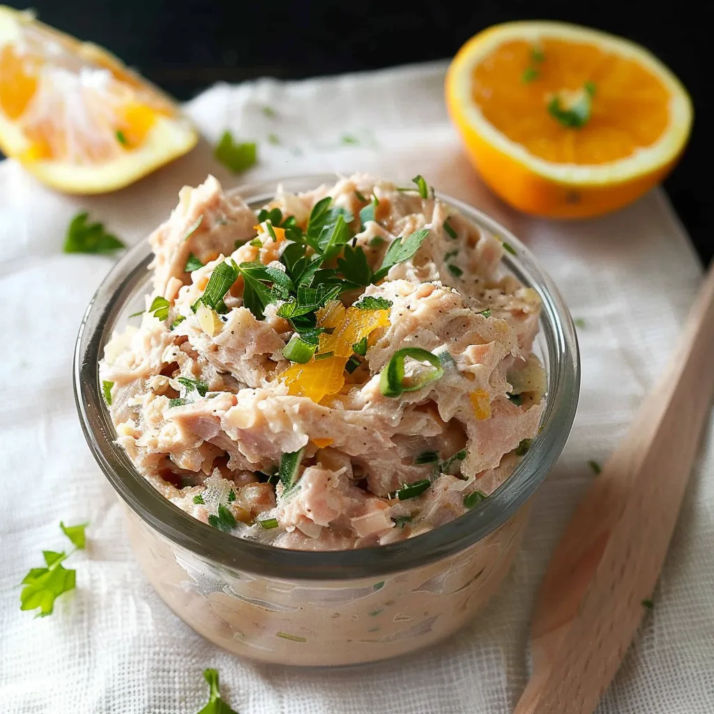 Rillettes de thon, gingembre et orange ultra gourmandes