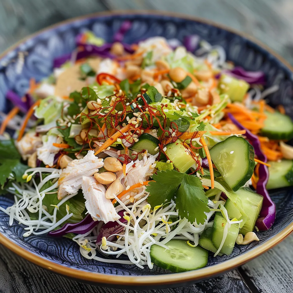 Salade asiatique pleine de fraîcheur et de goût