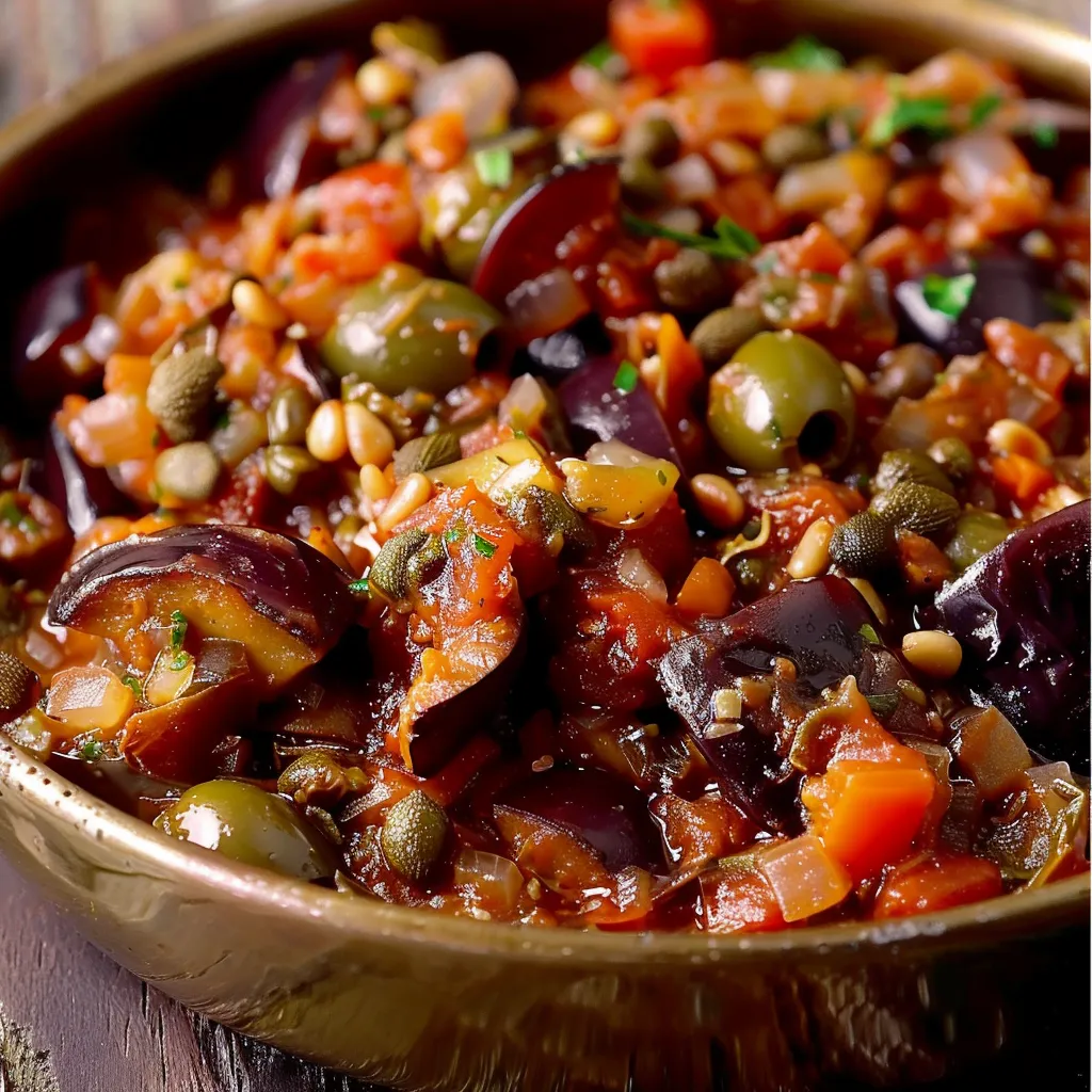 Aubergines fondantes et touches méditerranéennes
