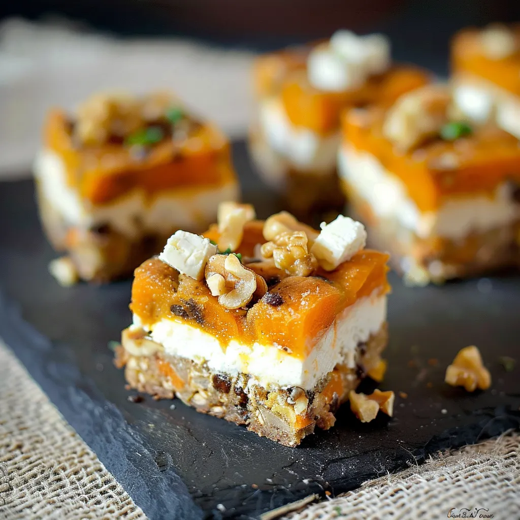 Brownie salé carotte chèvre noix irrésistible