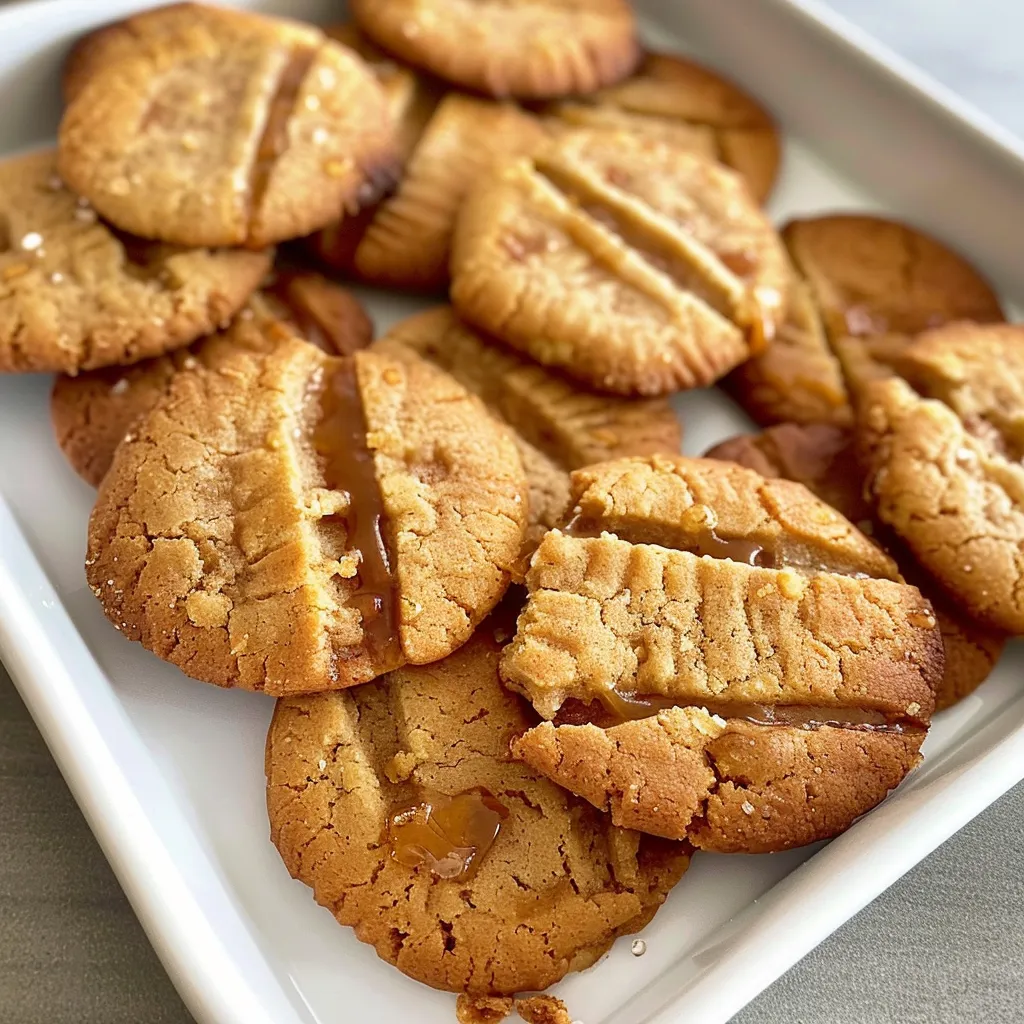 Biscuits dorés miel caramel