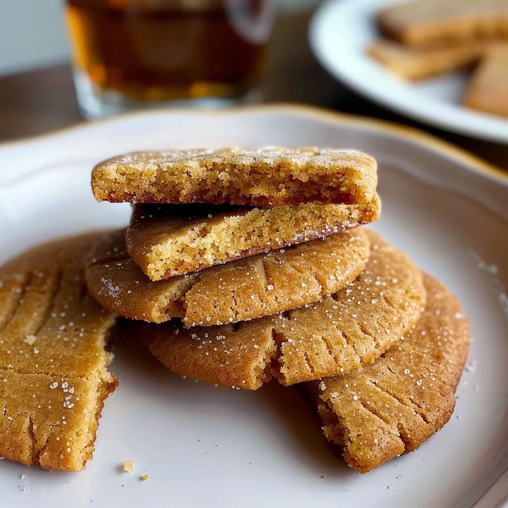 Biscuits caramel miel faits maison à grignoter