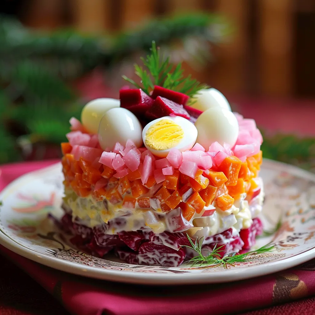 Délicieuses superpositions de salade