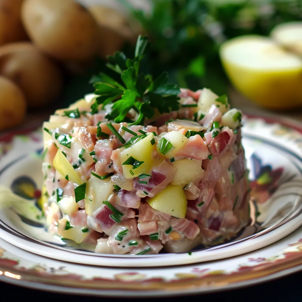 Harengs fumés avec pommes