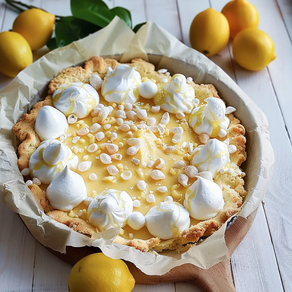 Tarte fraîche au citron et meringue