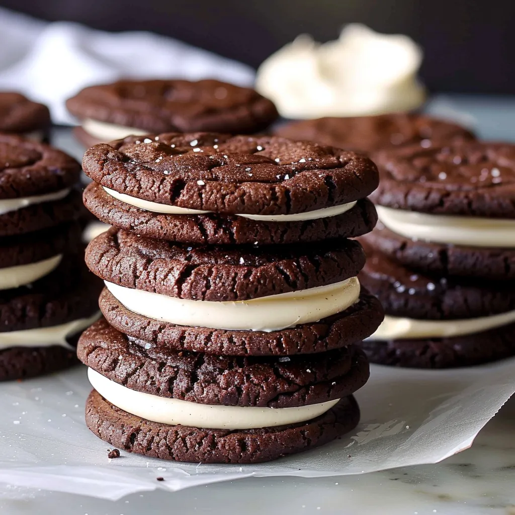 Biscuits chocolat maison à la crème vanille, à tester d’urgence