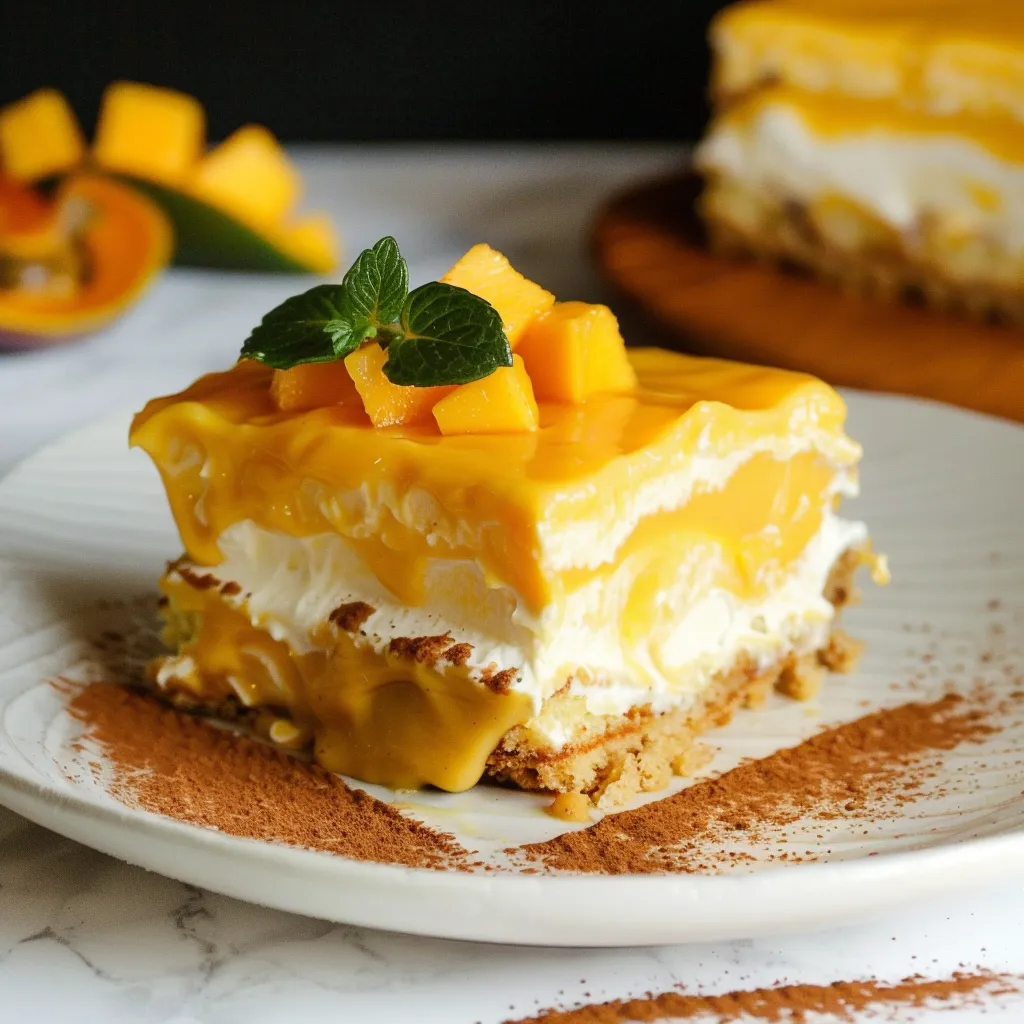 Tiramisu mangue vegan exquis