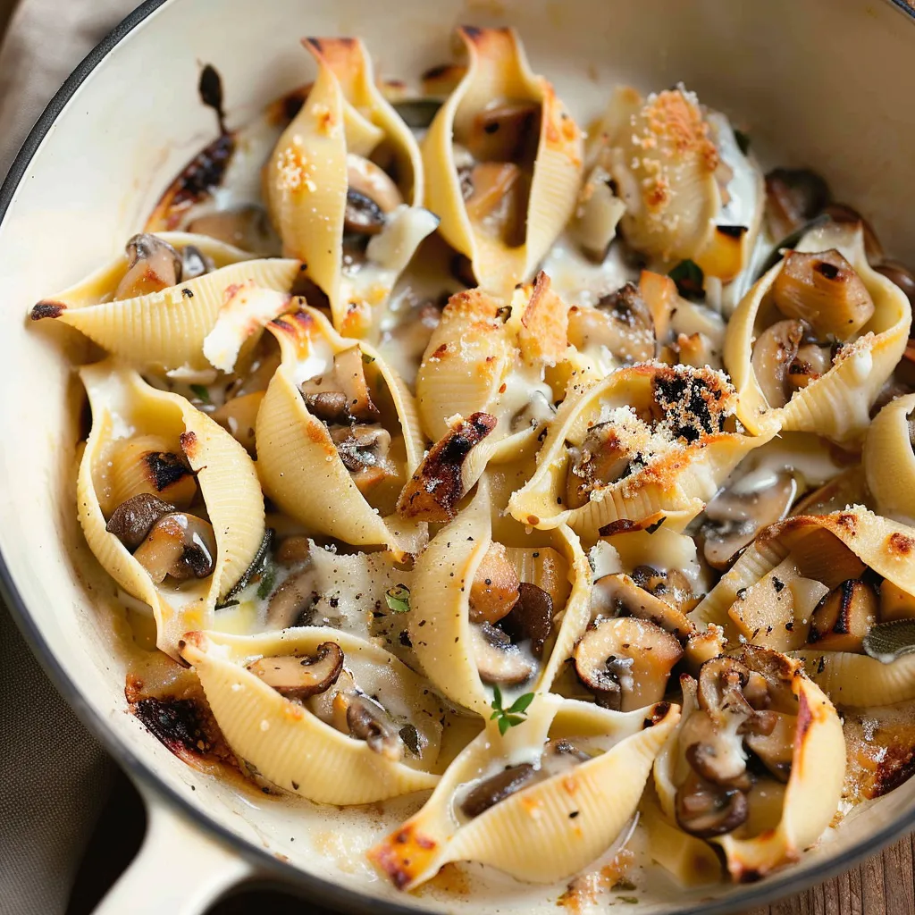 Conchiglie fourrés inspiration automnale