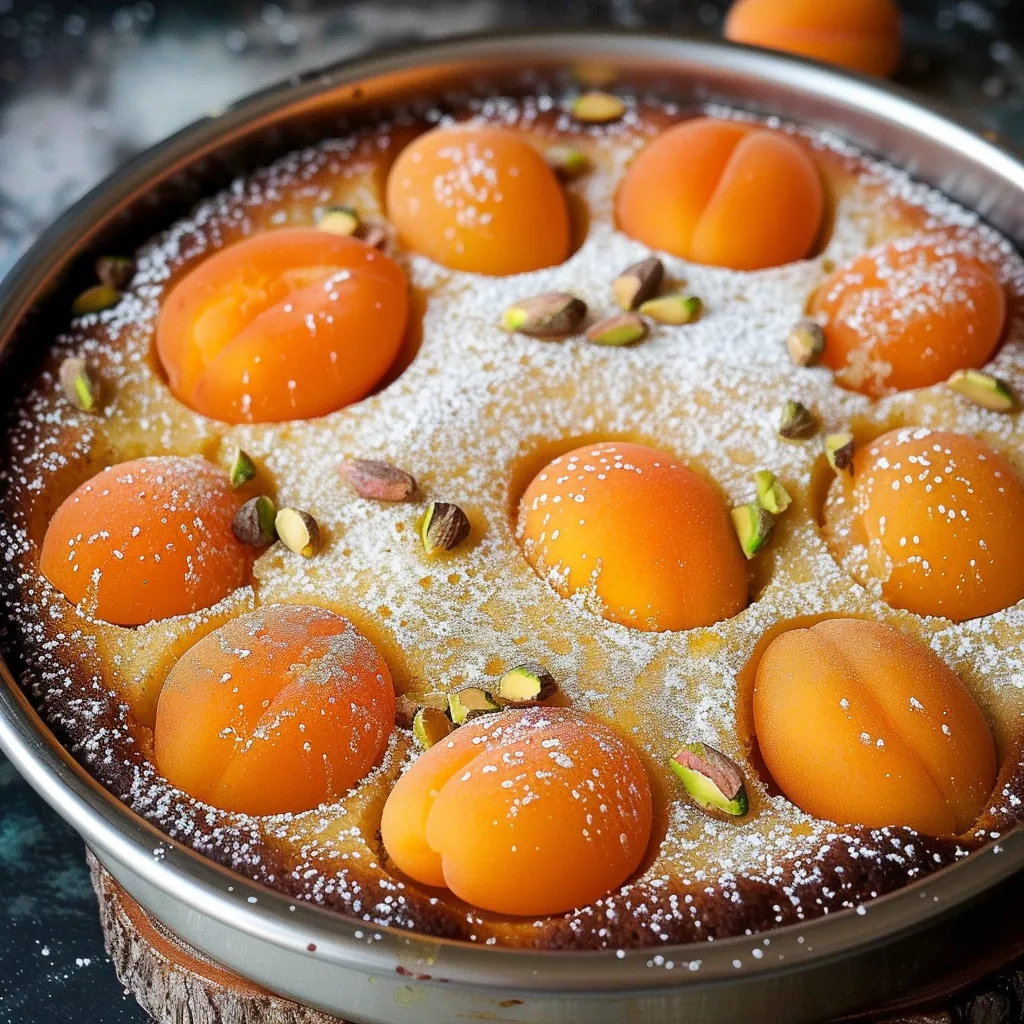 Moelleux aux abricots et amandes
