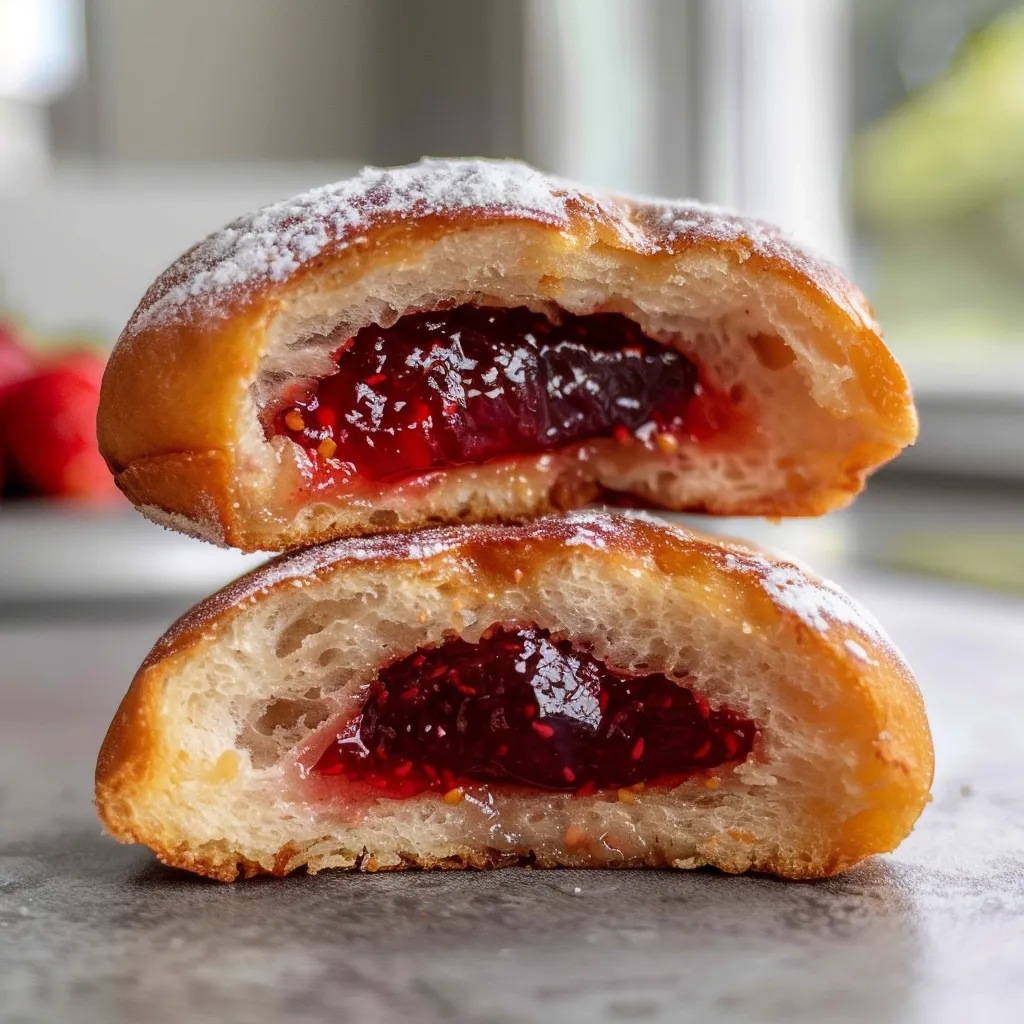 Beignets maison extra moelleux à la fraise