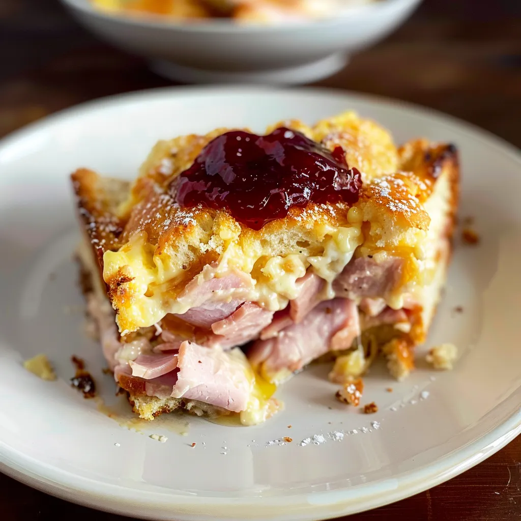 Monte Cristo doré au four