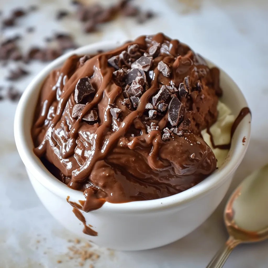 Dessert chocolat protéiné simple