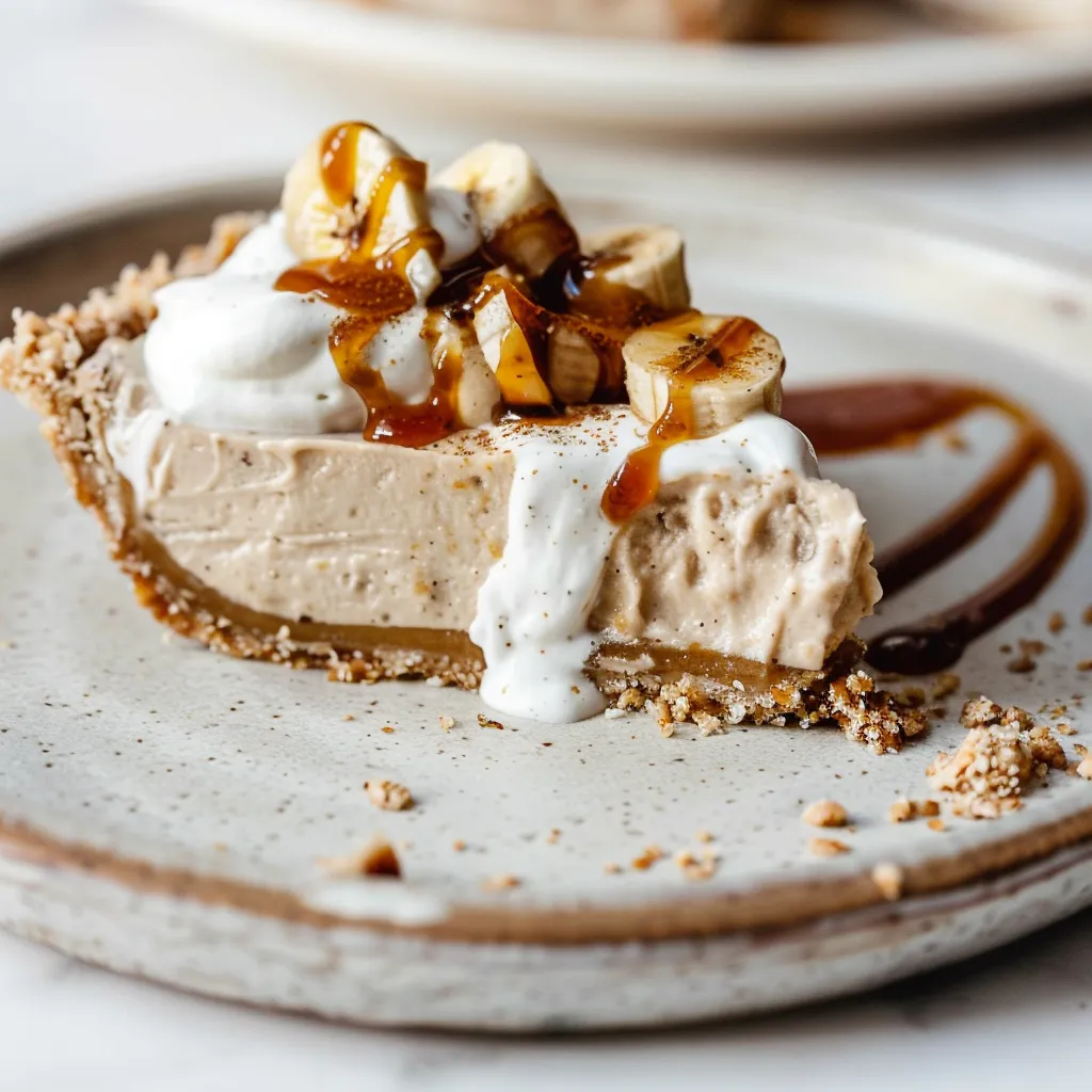 Banana-coco tarte crue