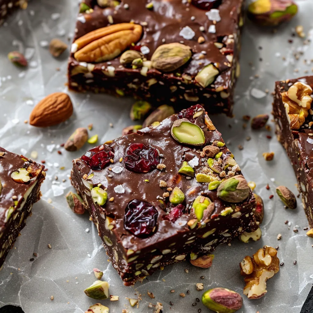 Brownies crus boostés au chocolat et superaliments