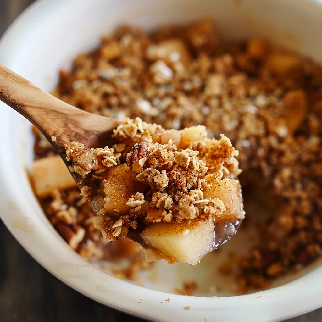 Un crumble pomme sain et super gourmand à tester au petit déjeuner
