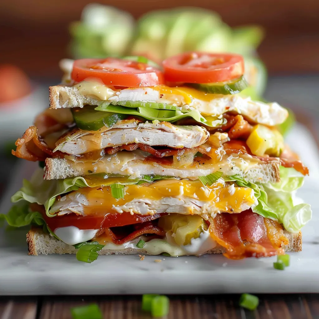 Club Sandwich Poulet Bacon Léger