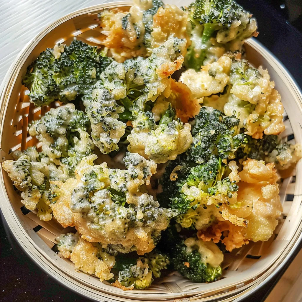 Brocoli croustillant nori sel