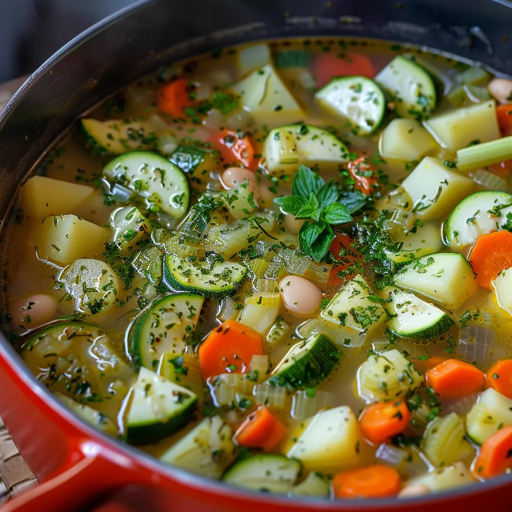 Pistou maison et légumes