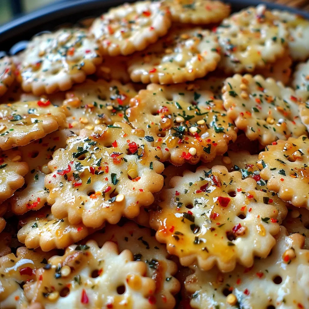 Savourez des crackers épicés et croustillants à partager