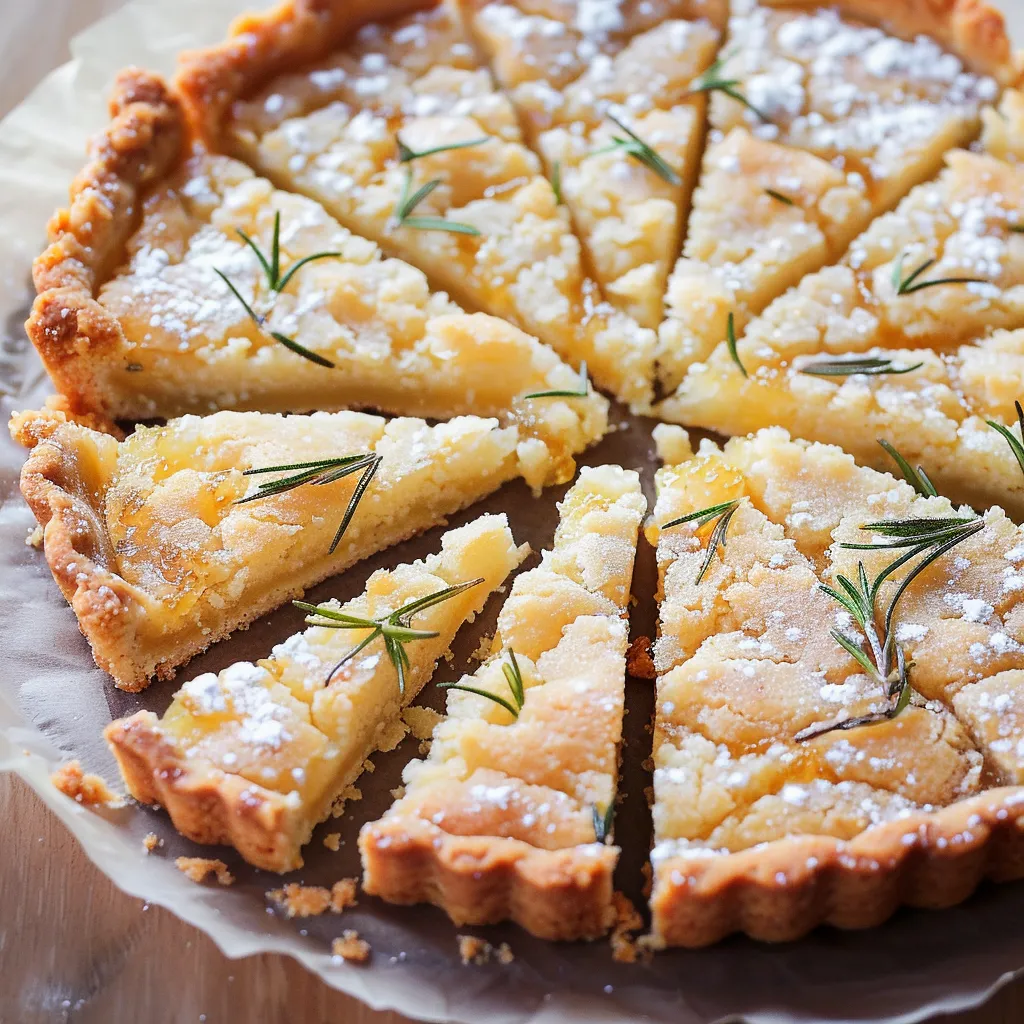 Tarte tangerine romarin