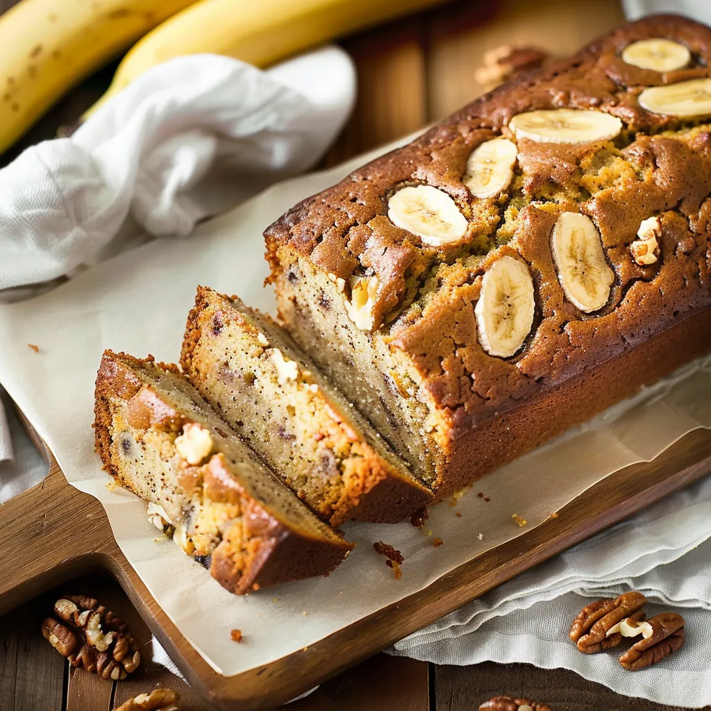 Délicieux pain moelleux pomme banane