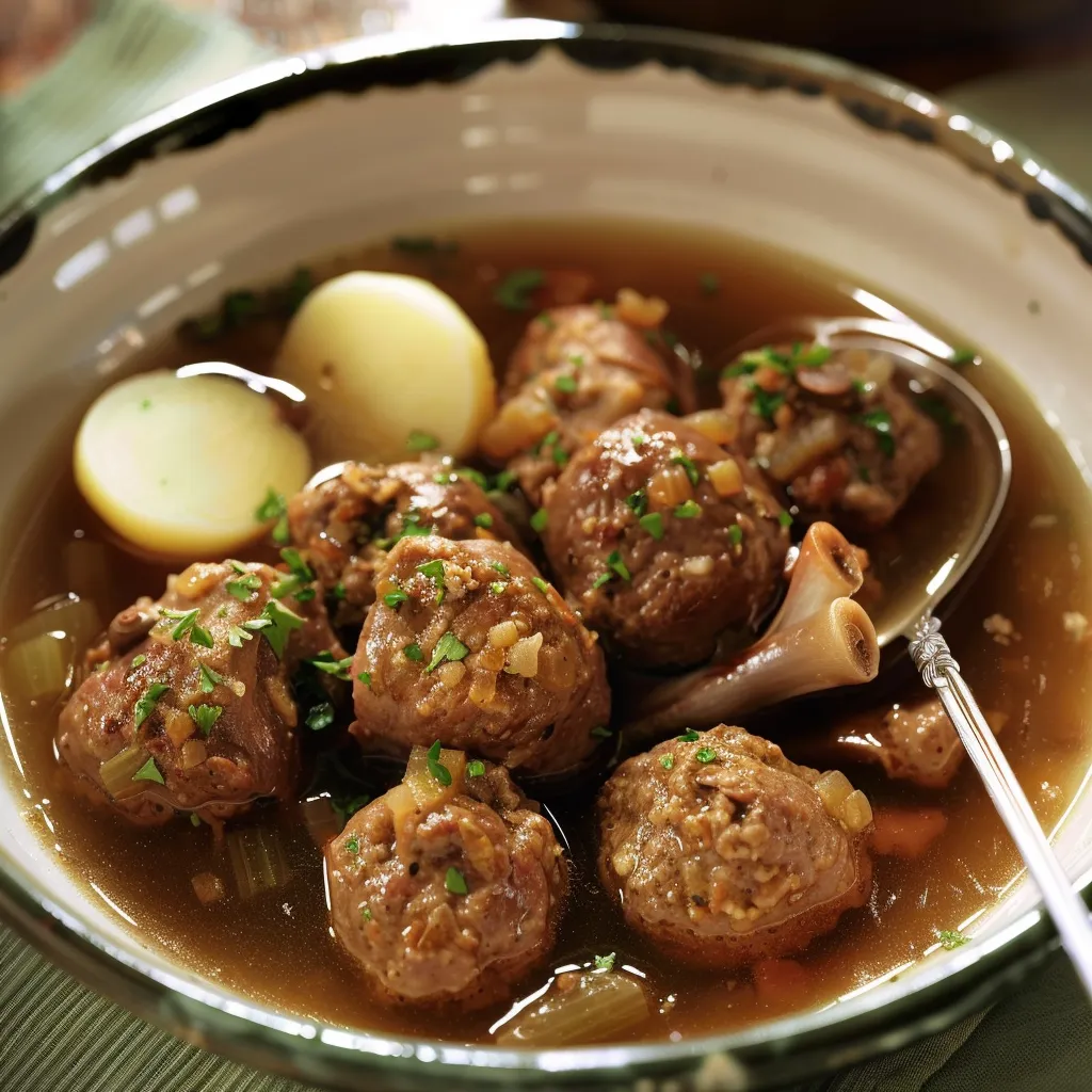 Boulettes fondantes et porc mijoté gourmand