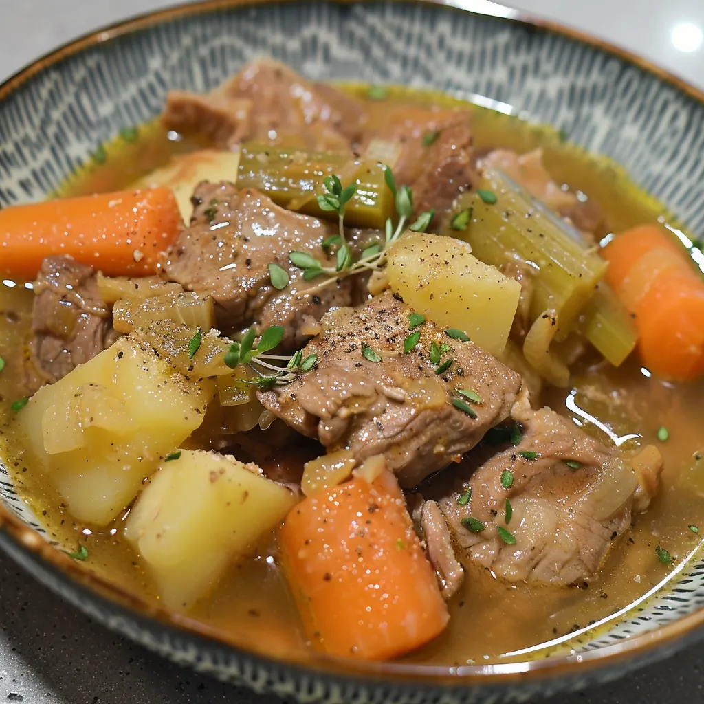 Un bon mijoté de bœuf et de légumes maison