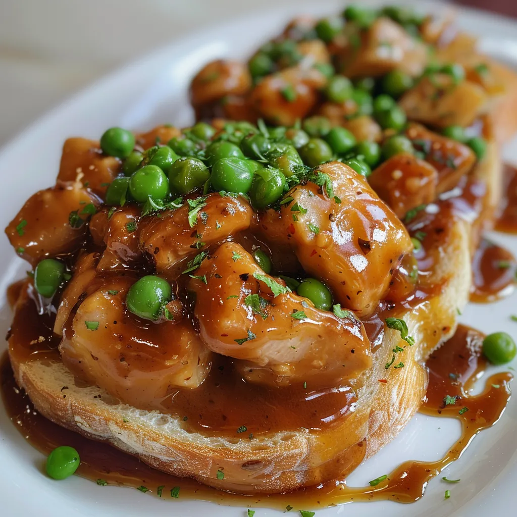 Hot chicken maison, sauce gourmande au poulet