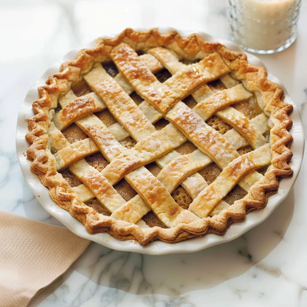 Tarte au sucre à l’érable bien dorée