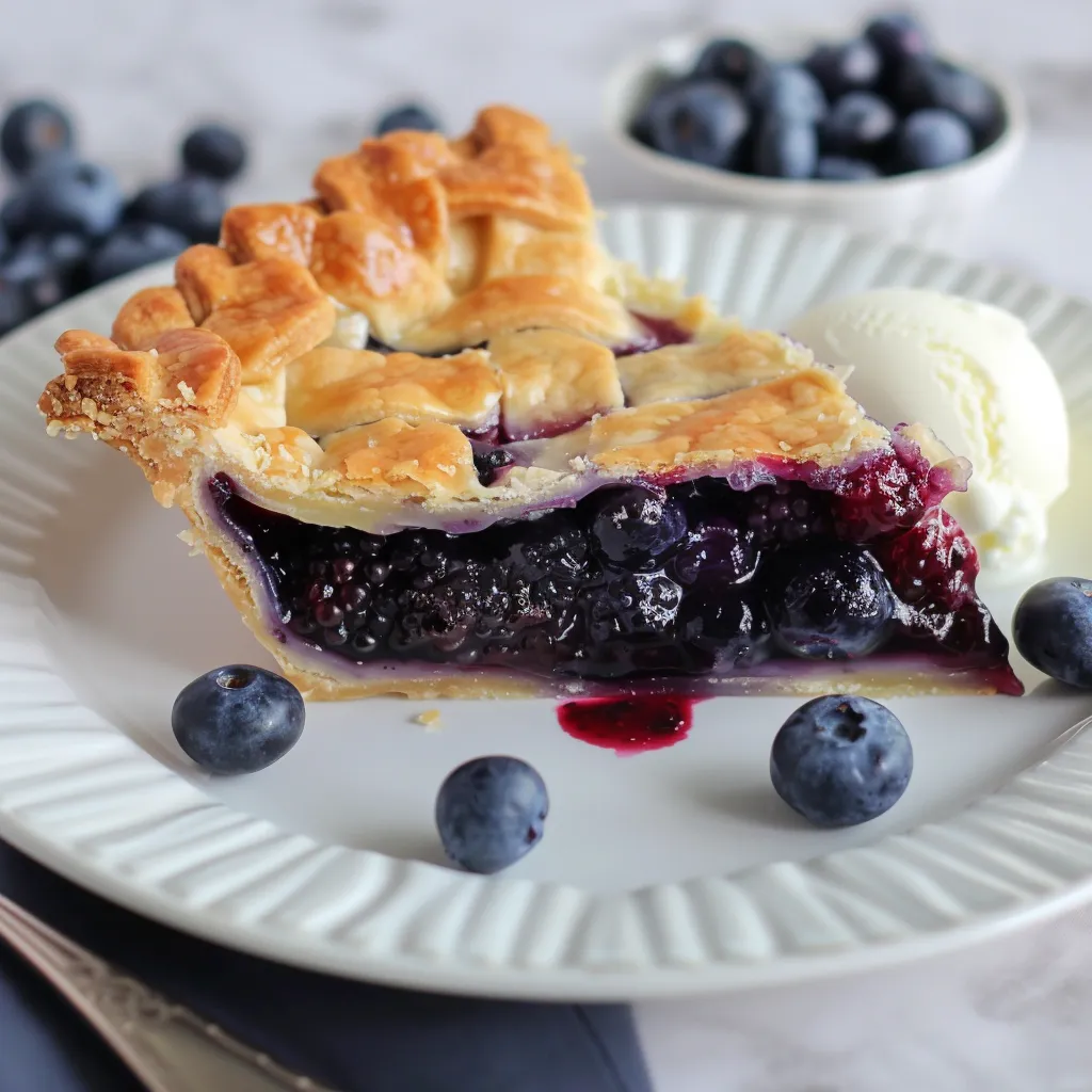 Savoureuse tarte bleuets