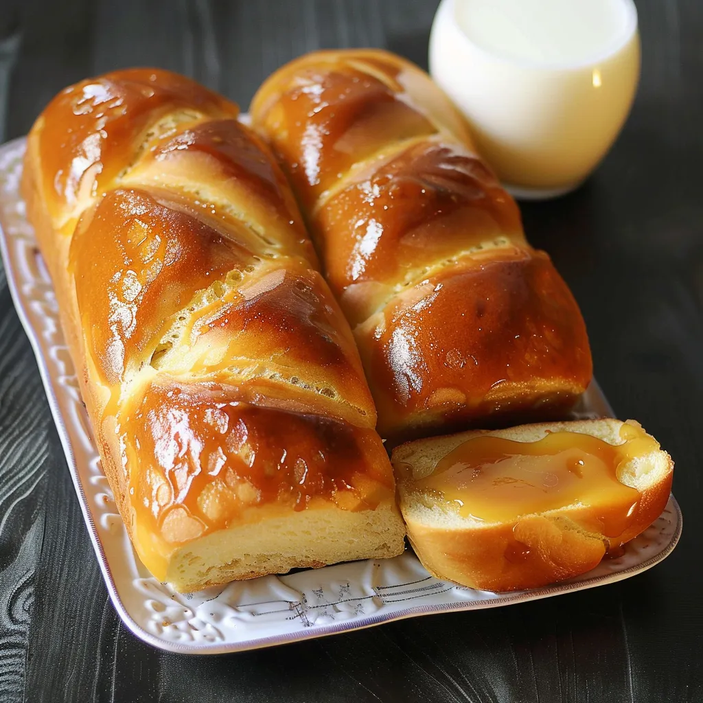 Des pains moelleux fourrés au caramel maison