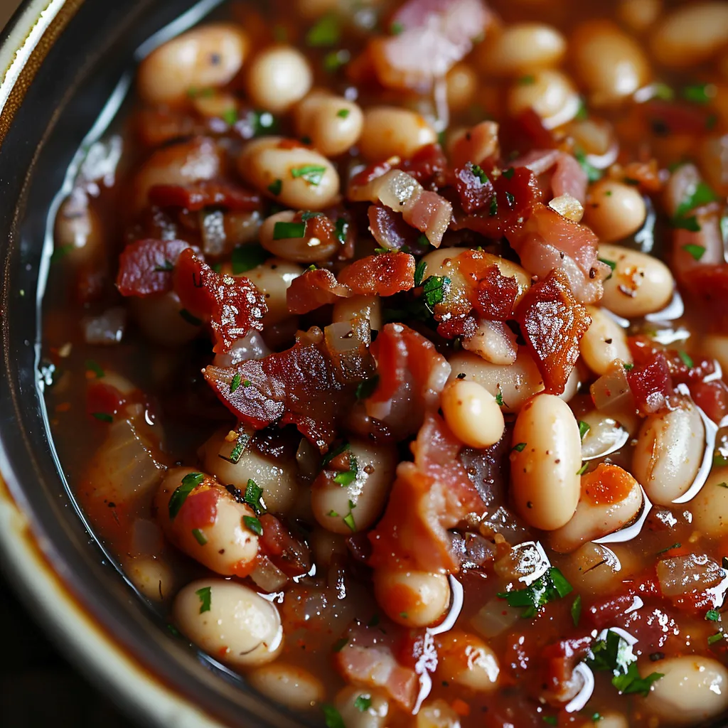 Haricots doux mijotés