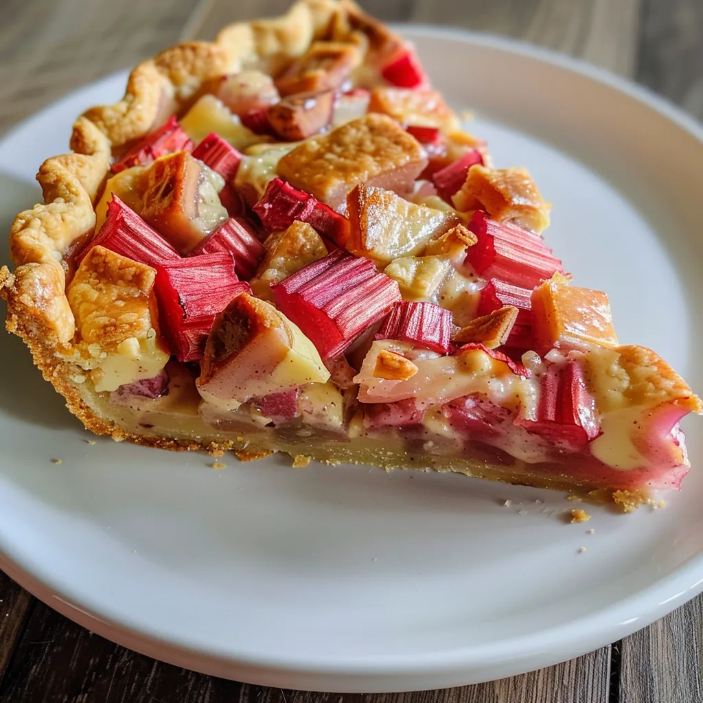 Préparez facilement une tarte à la rhubarbe savoureuse