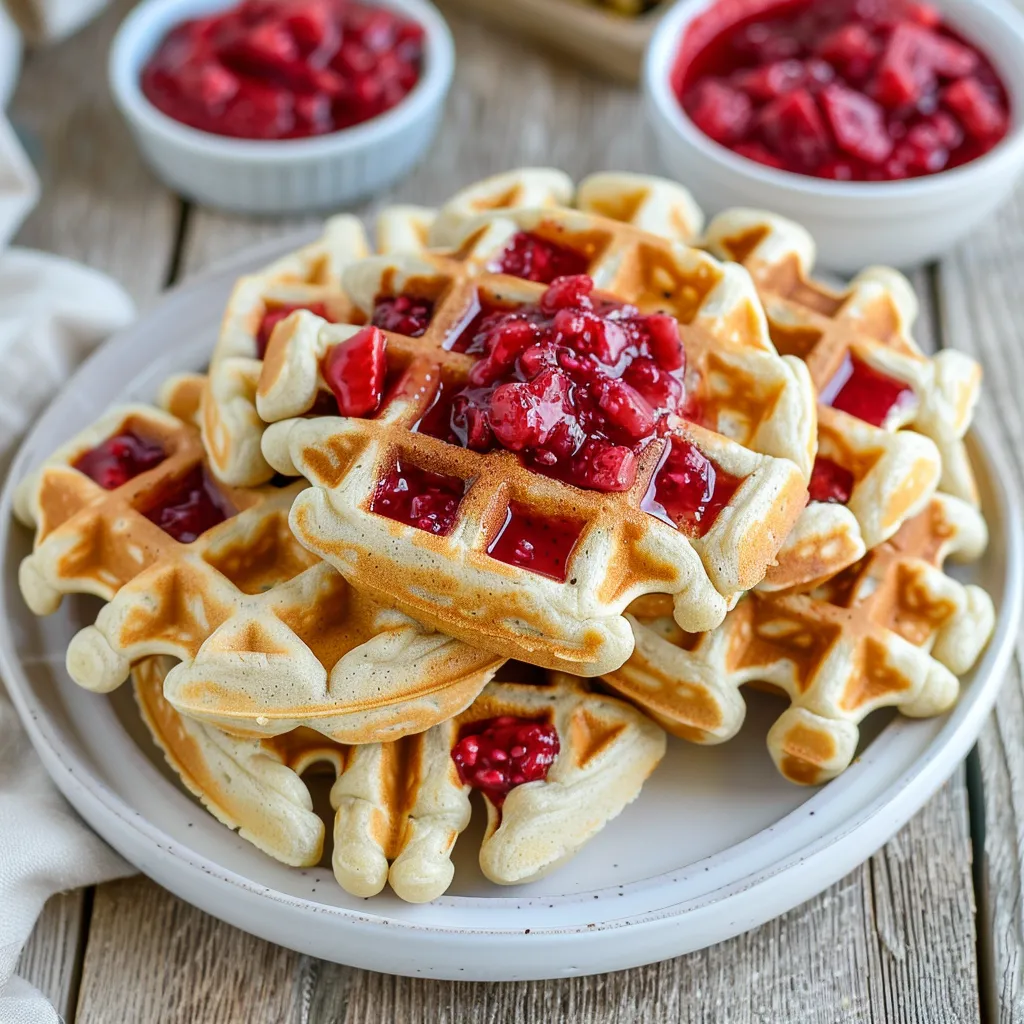 Gaufres maison ultra légères et gourmandes à préparer facilement