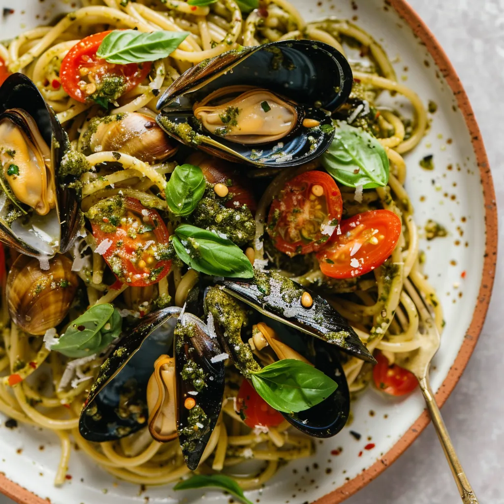 Coquillages et pâtes légères