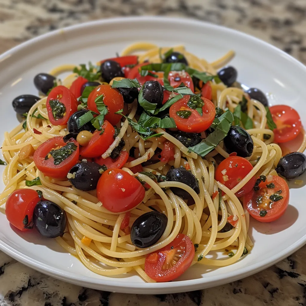 Tomates et spaghettis légers