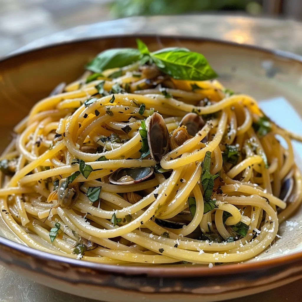 Tellines ail basilic