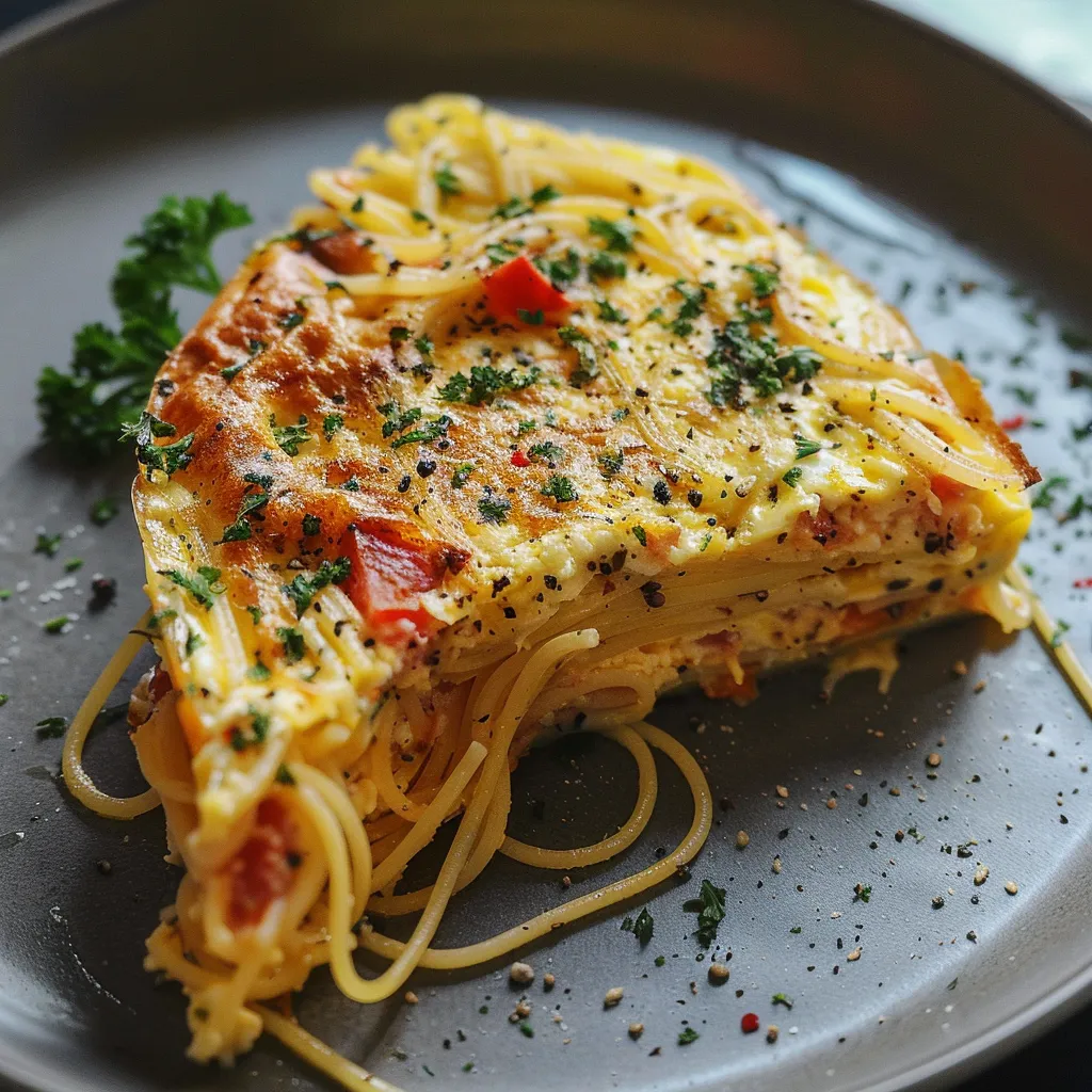 Frittata spaghettis œufs