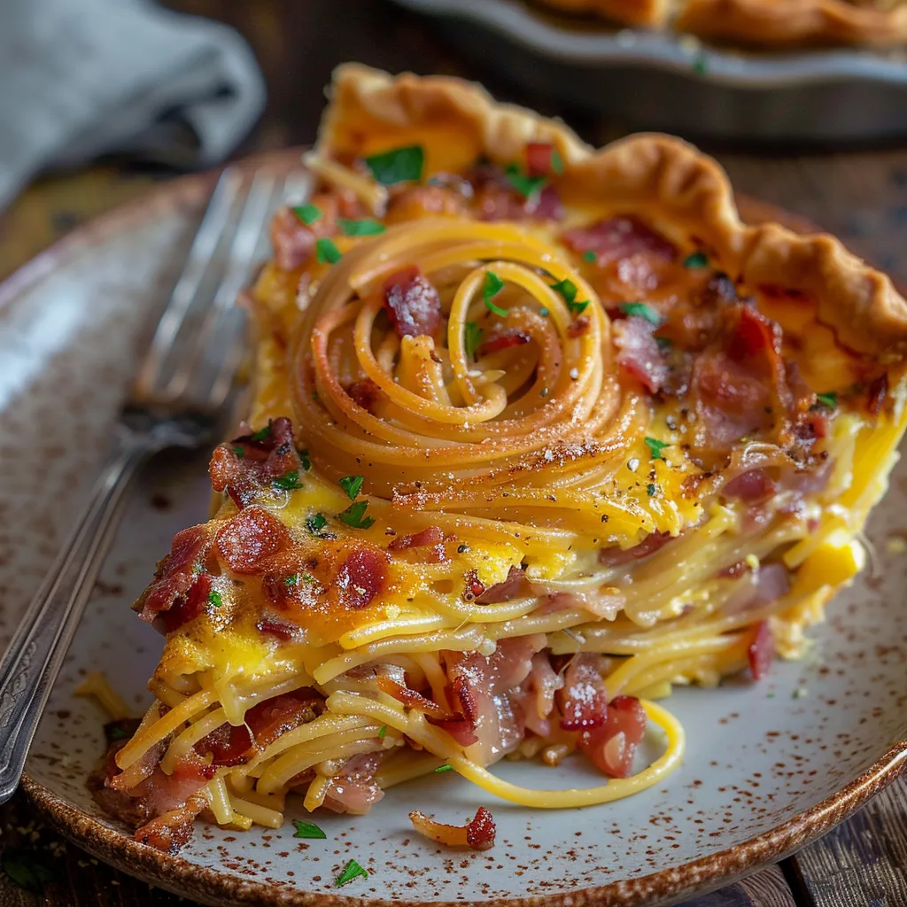 Spirale spaghetti et lardons