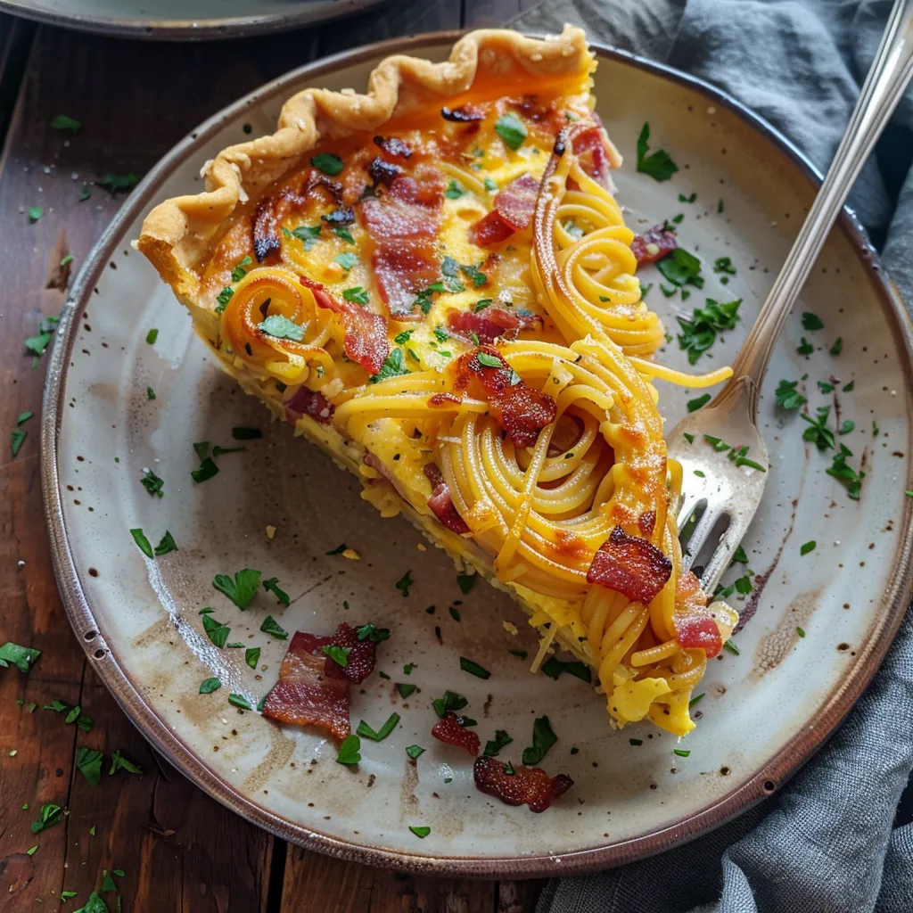 Tarte spirale spaghettis : idée originale