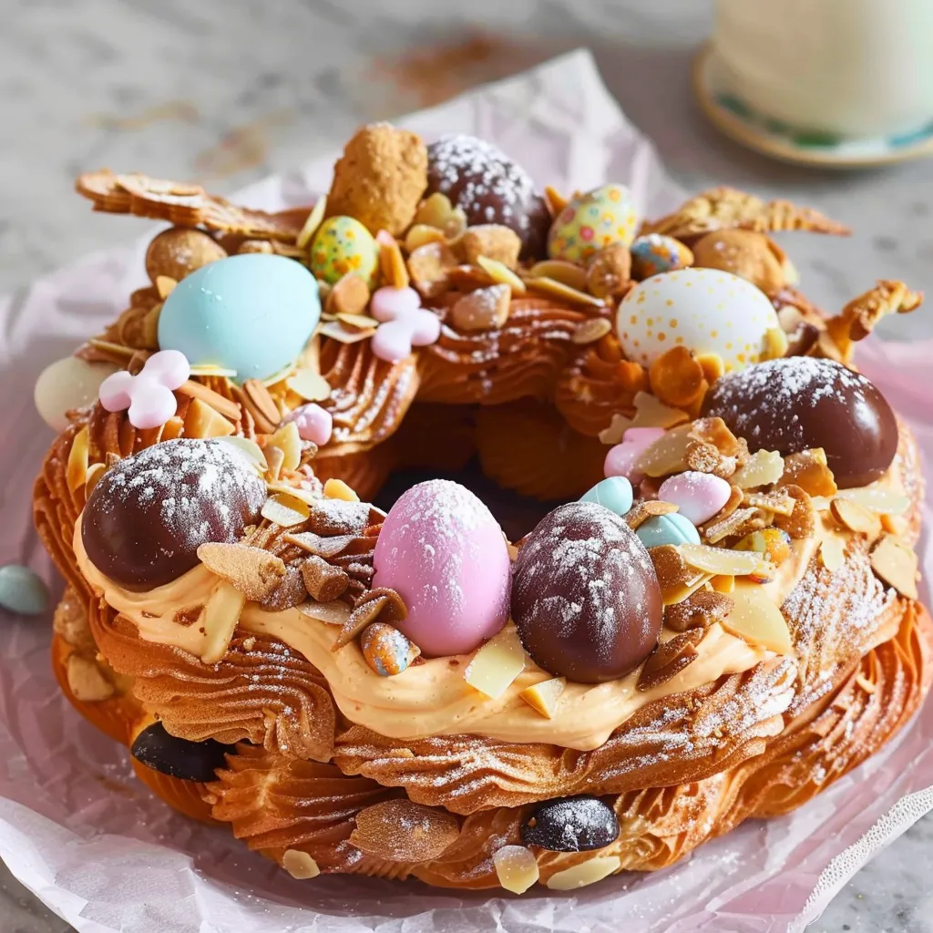 Nid de Pâques au praliné gourmand