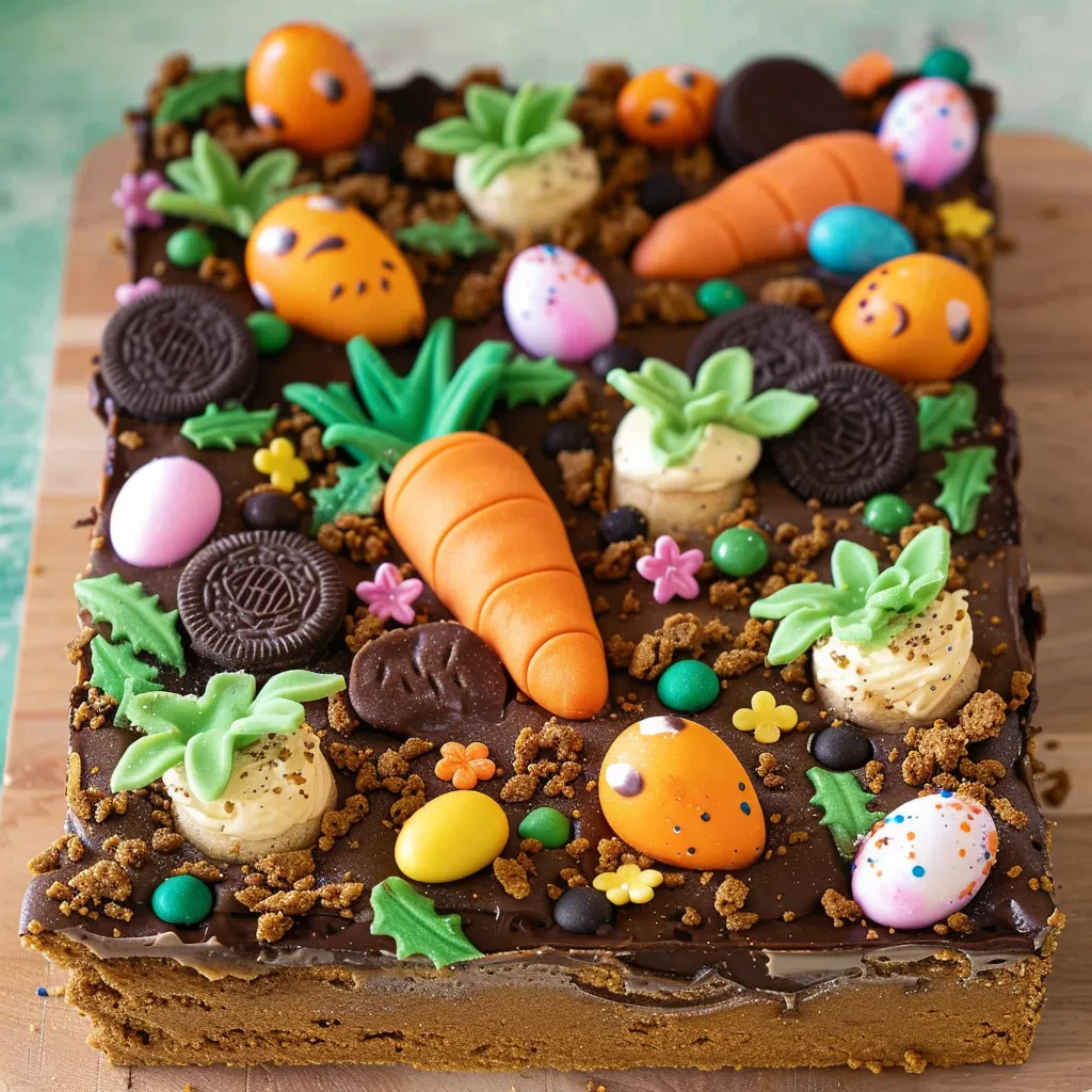 Tuto gâteau jardin de Pâques facile et bluffant