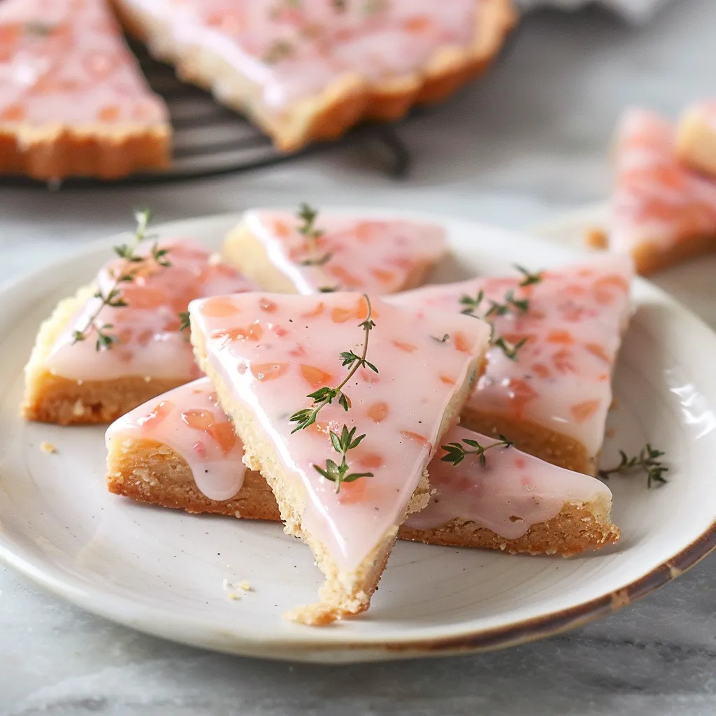 Sablés pamplemousse thym, sans lait