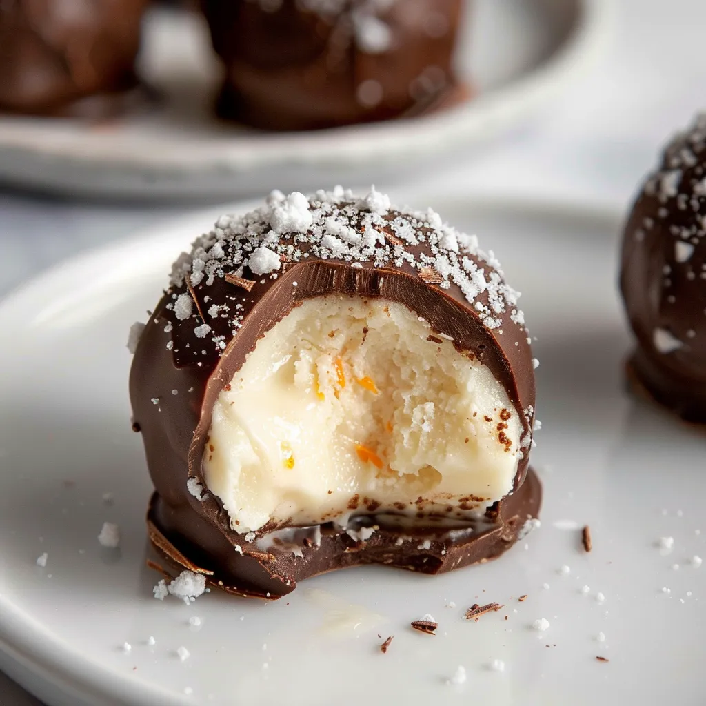 Délicieuses truffes orange