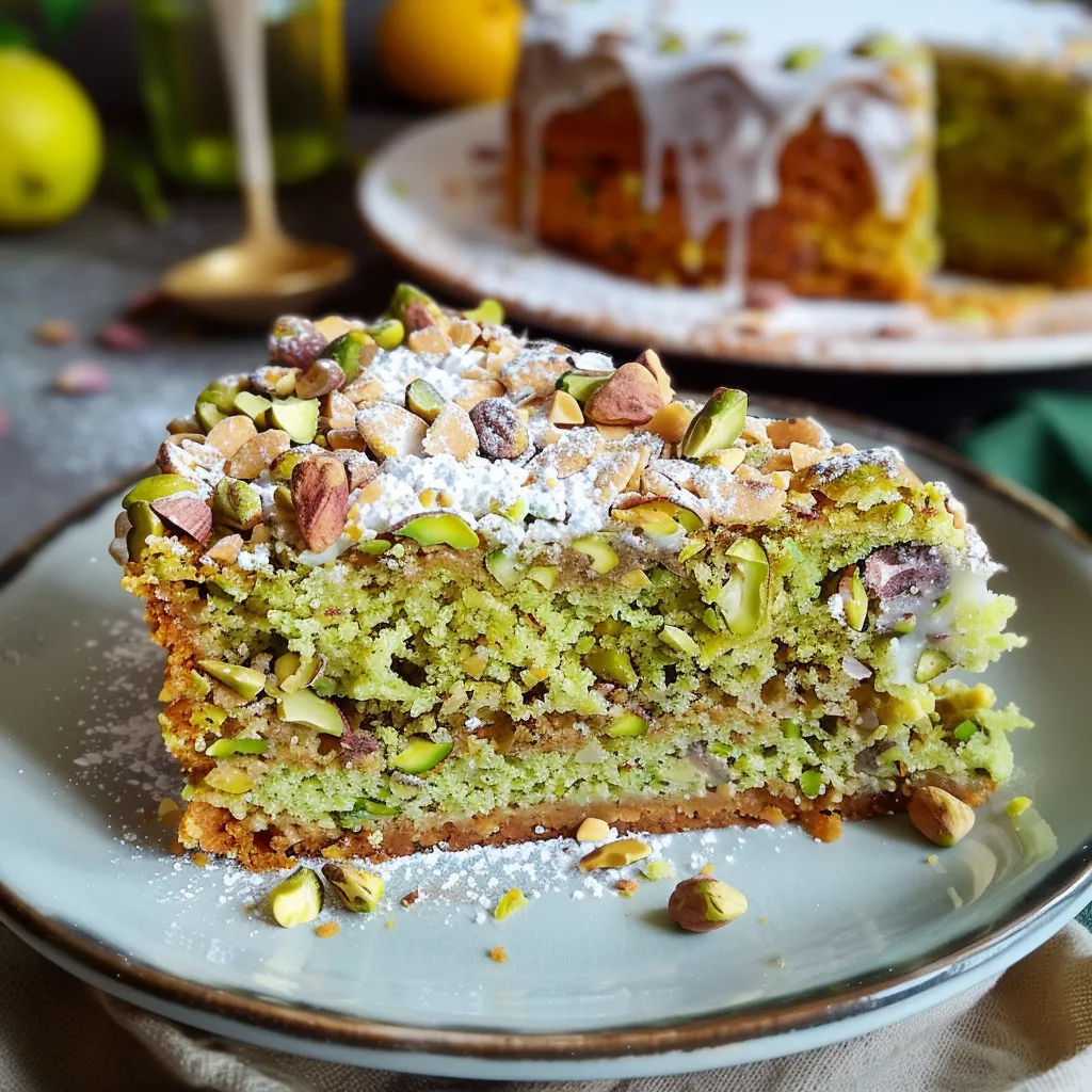 Un macaron pistache par Ottolenghi