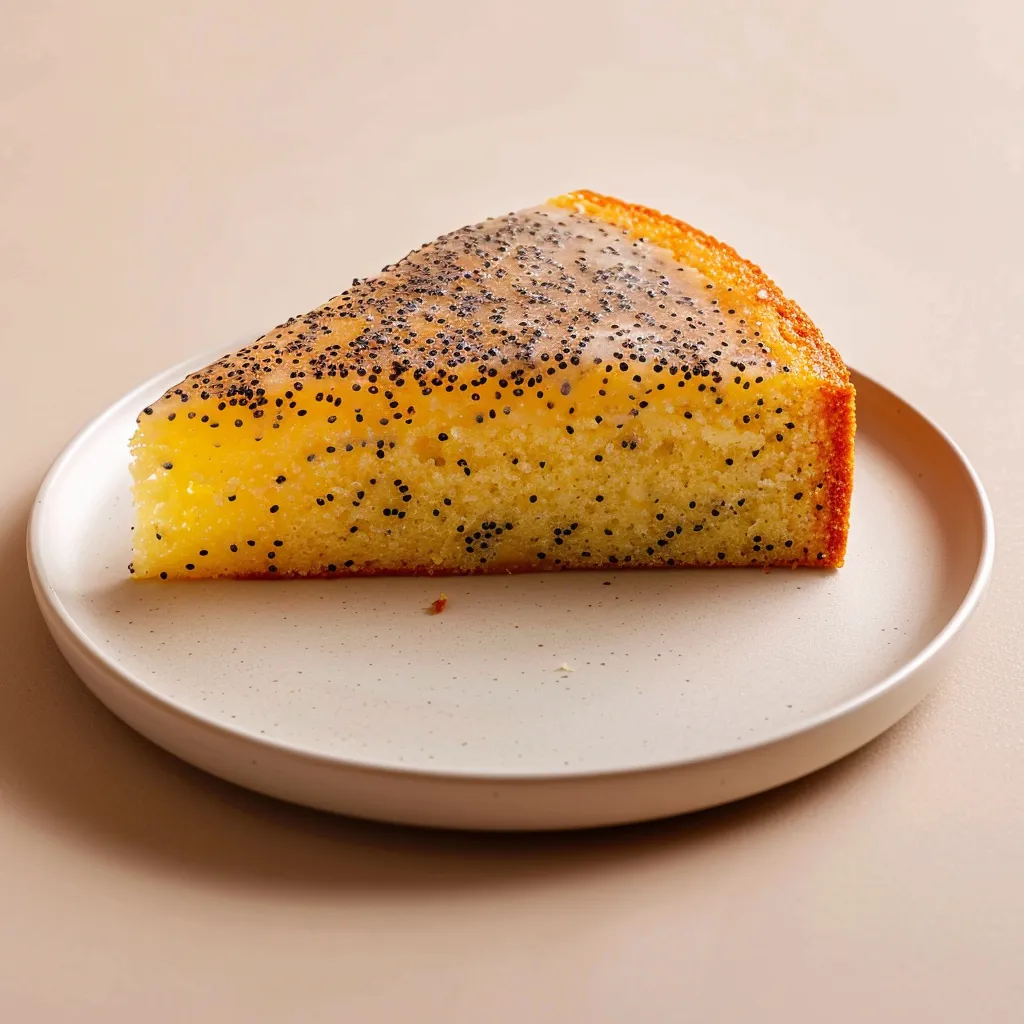 Gâteau citron pavot tendre